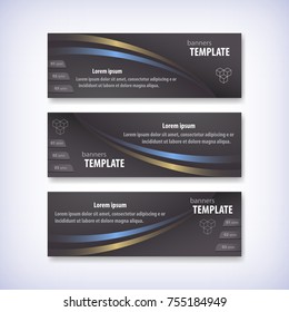 Abstract banners design. Vector illustration, eps 10.