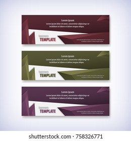 Abstract banners design. Vector illustration, eps 10.
