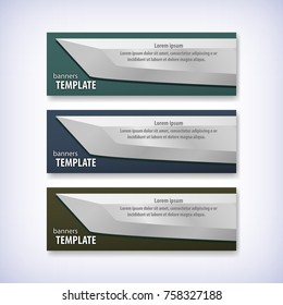 Abstract banners design. Vector illustration, eps 10.