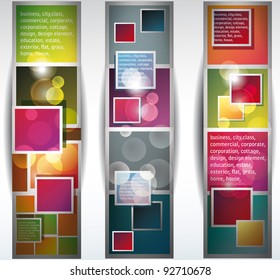 abstract  banners with frames.
