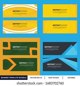 Abstract Banners Graphic Design Template for application, web mail digital display style. Editable Simple info banner