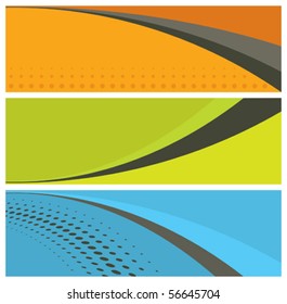 abstract banners (headers), vector illustration