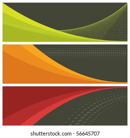 abstract banners (headers), vector illustration