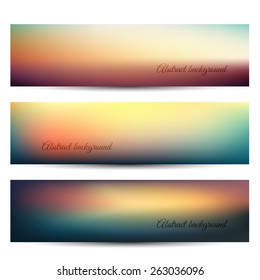 Abstract banners with natural background - eps10