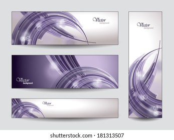 Abstract Banners. Set.