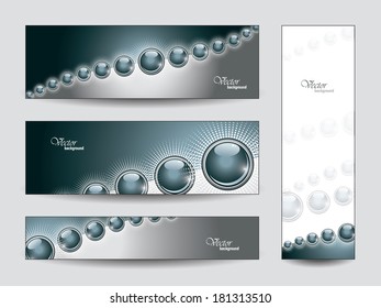 Abstract Banners. Set.