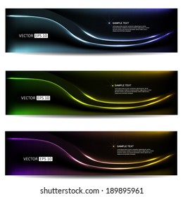 Abstract banners SET