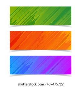 Pancartas abstractas en juego. Diseño futurista. Ilustración vectorial Eps10.
