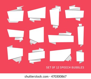 Abstract banners set isolated on the background