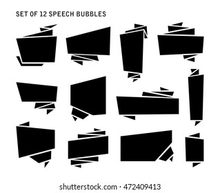 Abstract banners set isolated on the background