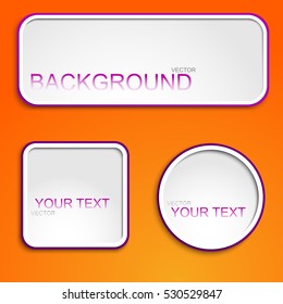 Abstract banners for the site. Buttons for web design. Backgrounds for inscriptions.