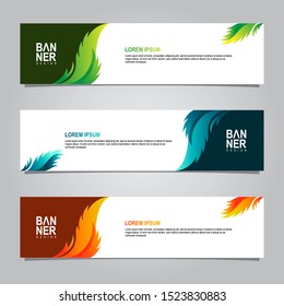 Abstract banners template. Modern banner design vector for web. Collection of website banner, landing page, sale background