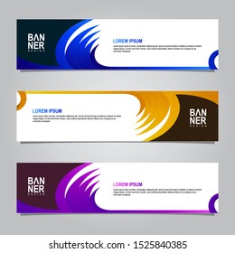 Abstract banners template. Modern banner design vector for web. Collection of website banner, landing page, sale background