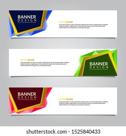 Abstract banners template. Modern banner design vector for web. Collection of website banner, landing page, sale background