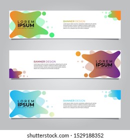 Abstract banners template. Modern banner design vector for web. Collection of website banner, landing page, sale background