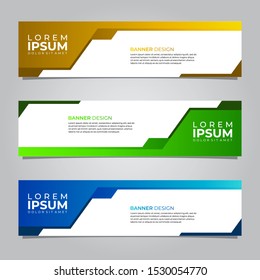 Abstract banners template. Modern banner design vector for web. Collection of website banner, landing page, sale background