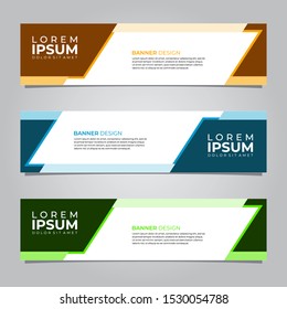 Abstract banners template. Modern banner design vector for web. Collection of website banner, landing page, sale background