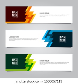 Abstract banners template. Modern banner design vector for web. Collection of website banner, landing page, sale background