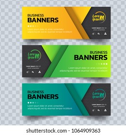 Abstract banners template. Vector Design.
