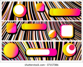 abstract banners for text