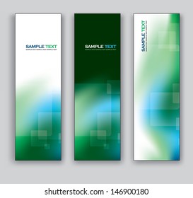 Abstract Banners. Vector Backgrounds.