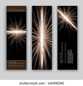 Abstract Banners. Vector Backgrounds.