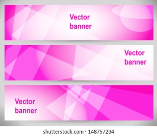 Abstract Banners. Vector Backgrounds. 