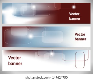 Abstract Banners. Vector Backgrounds. 