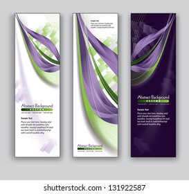 Abstract Banners. Vector Backgrounds. Eps10 Format.