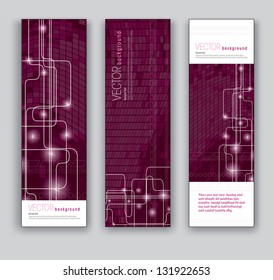 Abstract Banners. Vector Backgrounds. Eps10 Format.