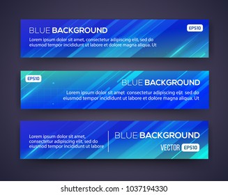 Abstract Banners. Vector Eps10 Backgrounds.