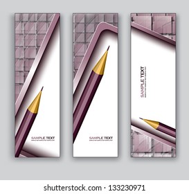 Abstract Banners. Vector Eps10 Backgrounds.