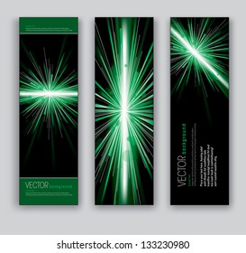Abstract Banners. Vector Eps10 Backgrounds.