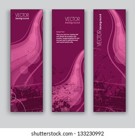 Abstract Banners. Vector Eps10 Backgrounds.