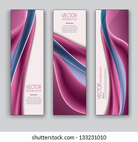 Abstract Banners. Vector Eps10 Backgrounds.