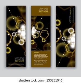 Abstract Banners. Vector Eps10 Backgrounds.