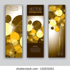 Abstract Banners. Vector Eps10 Backgrounds.