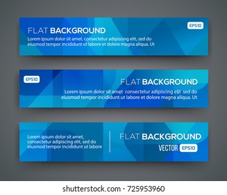Abstract Banners. Vector Eps10 Backgrounds.