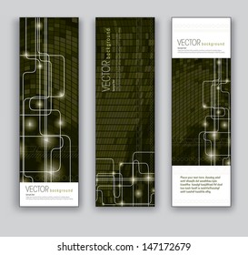Abstract Banners. Vector Illustration.