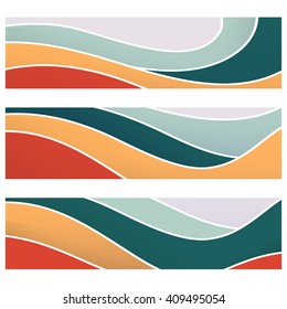 Abstract Banners. Vector Illustration.