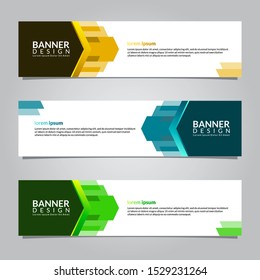 Abstract banners vector. Modern banner design template for web. Collection of website banner, landing page, sale background