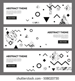 Abstract banners.Flat design