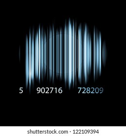 Abstract bar code. Eps 10