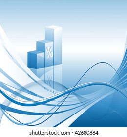 abstract bar graphs with copy space for your text