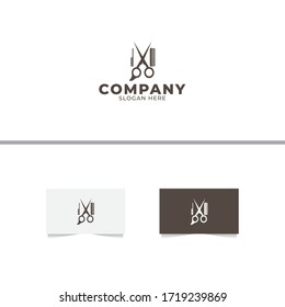 Abstract Barbershop Logo Design Template
