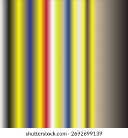 Fondo Abstractas estilo código de barras con Gradientes de Vertical. Mezcla vibrante de amarillo, azul, rojo y blanco en un borde oscuro. Textura digital moderna para el diseño y el Fondo de pantalla.