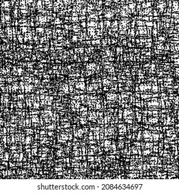 Texture abstraite d'écorce. papyrus ou parchemin antiques. Vieille structure de tissu grossier. Grunge graphique en noir et blanc.