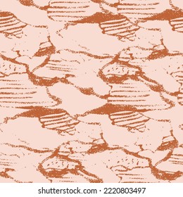 Abstract Bark Texture Rough Vector Seamless Pattern Closeup