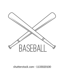 Abstract baseball label