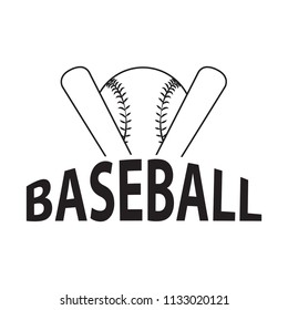 Abstract baseball label